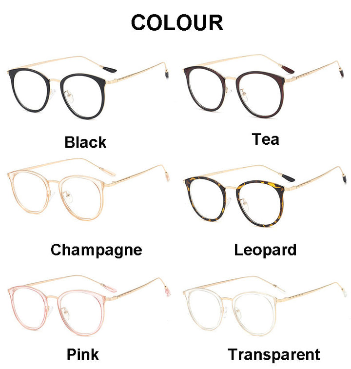Hotony Unisex Full Rim Acetate Round Frame Eyeglasses 9237 Full Rim Hotony