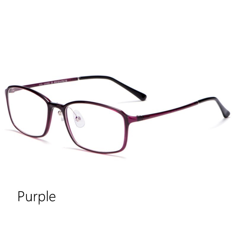 Yimaruili Unisex Full Rim TR 90 Resin Frame Eyeglasses M8003 Full Rim Yimaruili Eyeglasses Purple China
