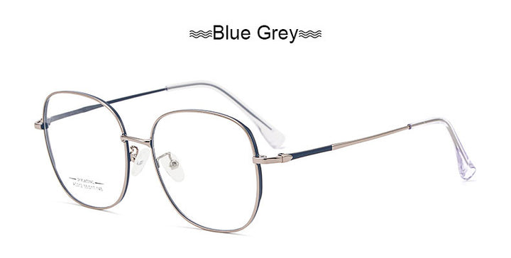 Hotony Unisex Full Rim Aluminum Magnesium Alloy Frame Eyeglasses AC012 Full Rim Hotony