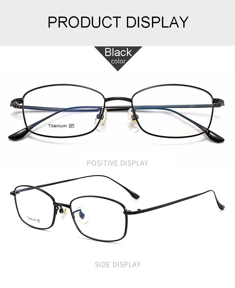 Hotochki Men's Full Rim Titanium Frame Eyeglasses 8508 Full Rim Hotochki