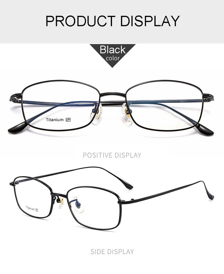 Hotochki Men's Full Rim Titanium Frame Eyeglasses 8508 Full Rim Hotochki