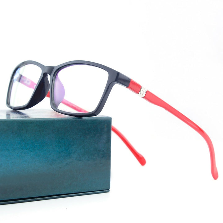 Hdcrafter Unisex Full Rim Square Tr 90 Acetate Frame Eyeglasses N6701 Full Rim Hdcrafter Eyeglasses C2