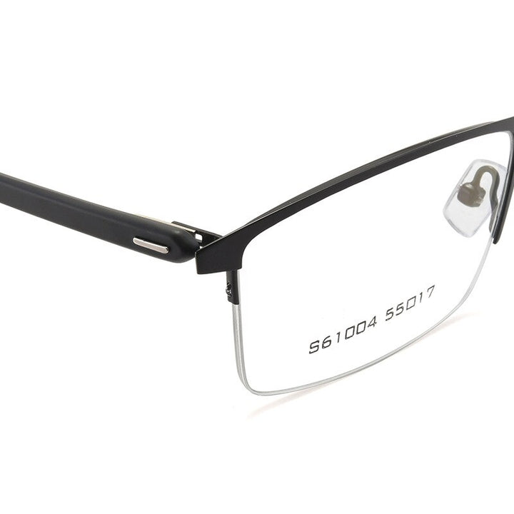 Gmei Men's Eyeglasses Business Half Rim Metal Alloy S61004 Semi Rim Gmei Optical