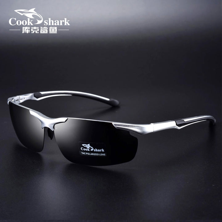 Cookshark Brand Men's Sunglasses Polarized Driving Hipster 8016 Sunglasses Cook Shark