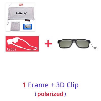 Ralferty Unisex Square Eyeglasses With Clip On Sunglasses With Clip Ons Ralferty