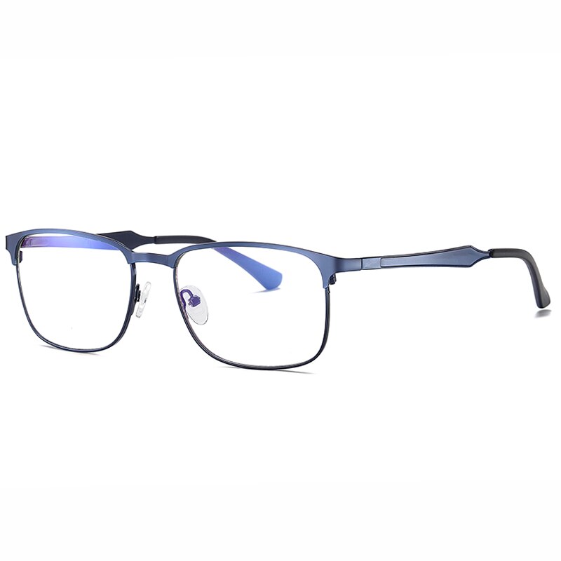 Reven Jate Men's Eyeglasses 2307 Full Rim Alloy Front Flexible Plastic Tr-90 Full Rim Reven Jate