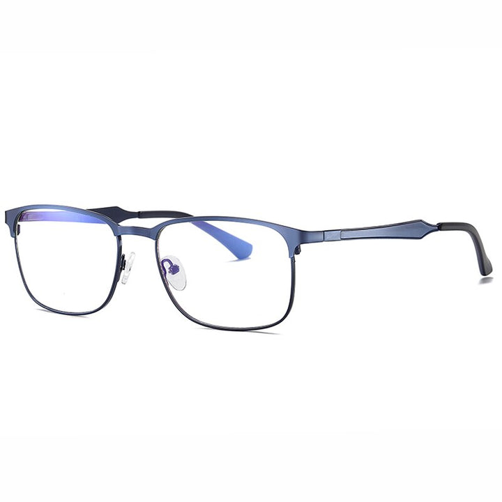 Reven Jate Men's Eyeglasses 2307 Full Rim Alloy Front Flexible Plastic Tr-90 Full Rim Reven Jate
