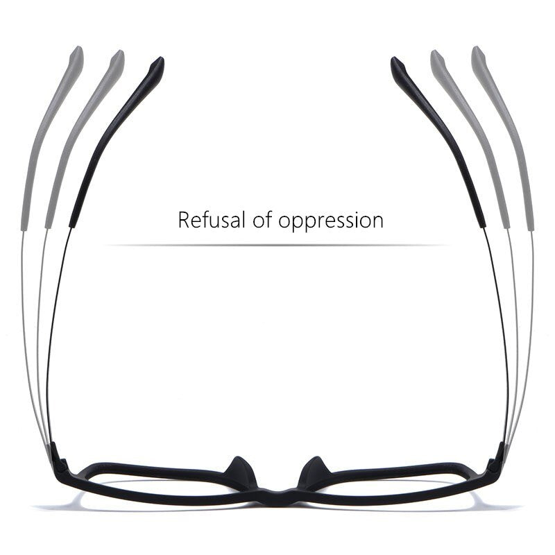 Hdcrafter Unisex Full Rim Square TR 90 Titanium Frame Eyeglasses 3068h Full Rim Hdcrafter Eyeglasses