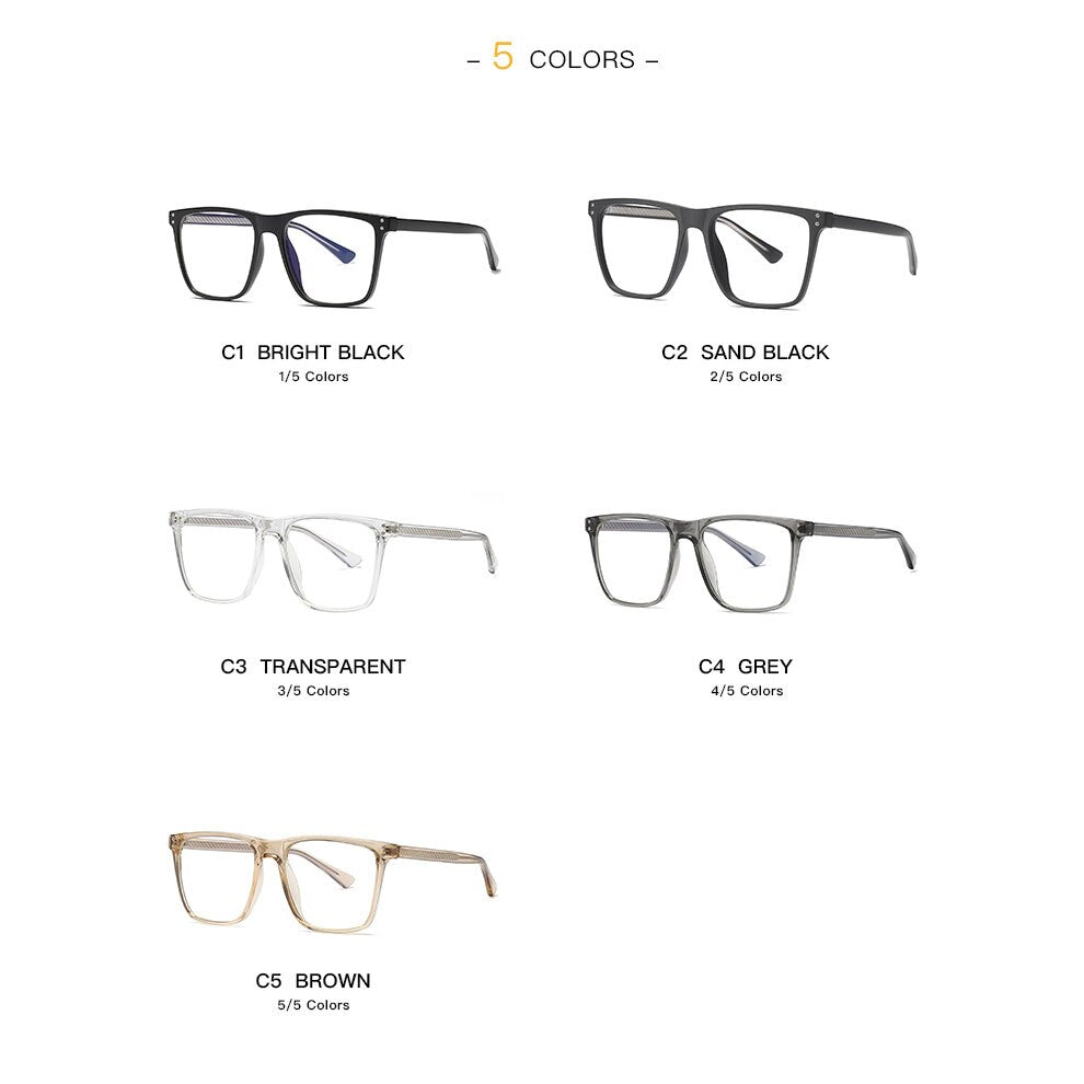 Hotochki Women's Full Rim Square TR-90 Resin Frame Eyeglasses 2023 Full Rim Hotochki