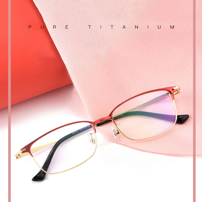 Hotochki Women's Full Rim Titanium Frame Eyeglasses 86061 Full Rim Hotochki