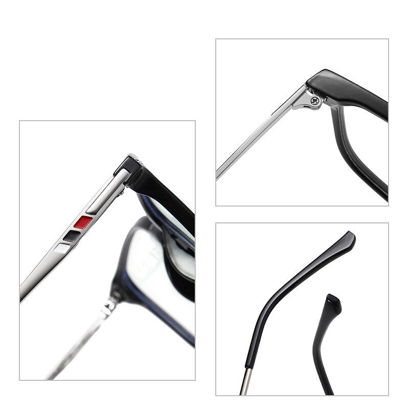 Yimaruili Men's  Full Rim TR 90 Frame Eyeglasses 6912 Full Rim Yimaruili Eyeglasses