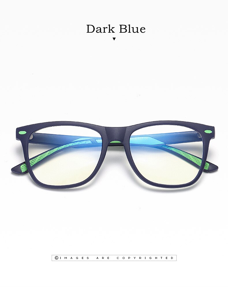 Yimaruili Unisex Youth Full Rim TR 90 Resin Acetate Frame Anti Blue Light Computer Eyeglasses 5102 Full Rim Yimaruili Eyeglasses