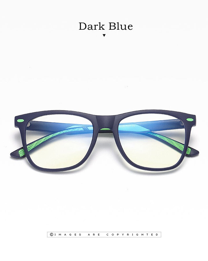 Yimaruili Unisex Youth Full Rim TR 90 Resin Acetate Frame Anti Blue Light Computer Eyeglasses 5102 Full Rim Yimaruili Eyeglasses