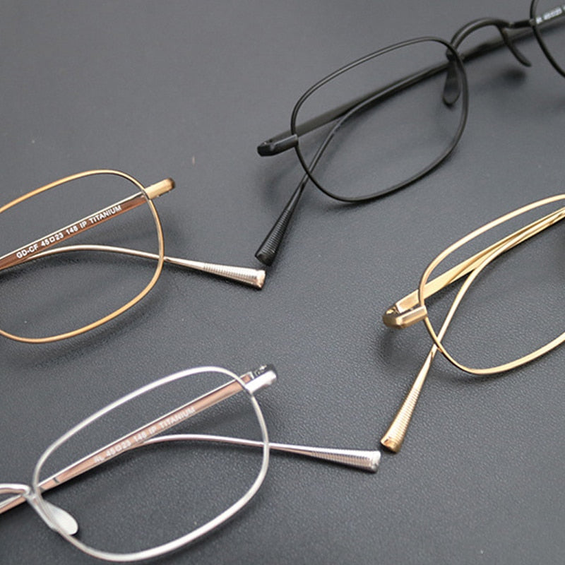 Gatenac Unisex Full Rim Square Titanium Frame Eyeglasses Gxyj708 Full Rim Gatenac