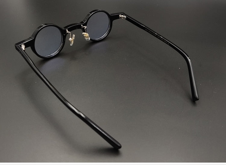 Yujo Unisex Full Rim Small Round Eyeglasses Acetate Y036 Full Rim Yujo