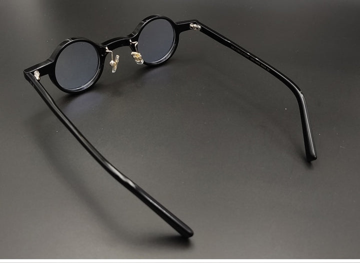 Yujo Unisex Full Rim Small Round Eyeglasses Acetate Y036 Full Rim Yujo