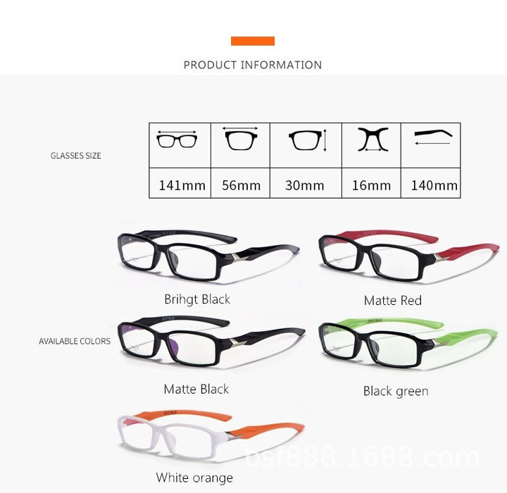 Yimaruili Men's Full Rim TR-90 Resin Sport Frame Eyeglasses 6059 Full Rim Yimaruili Eyeglasses