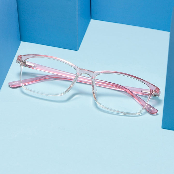 Hotony Women's Full Rim Square Acetate Frame Eyeglasses 6631 Full Rim Hotony