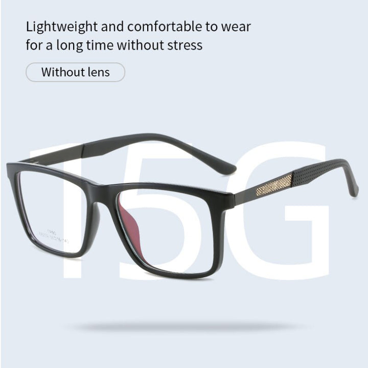 Handoer Unisex Full Rim Square Tr 90 Eyeglasses 8239 Full Rim Handoer