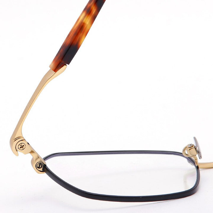 Muzz Unisex Full Rim Square Hand Crafted Titanium Acetate Frame Eyeglasses M1065 Full Rim Muzz