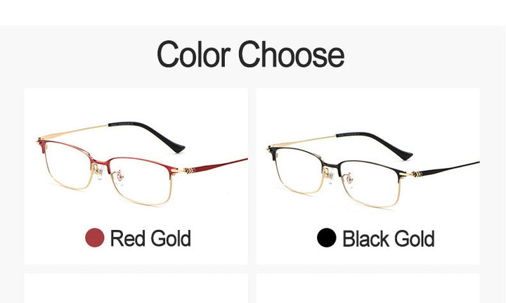 Hotochki Women's Full Rim Titanium Frame Eyeglasses 86061 Full Rim Hotochki