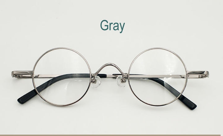 Yujo Unisex Full Rim Round Eyeglasses Alloy Eyeglasses 811008 Full Rim Yujo gray China