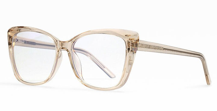 Hotochki Unisex Full Rim Cat Eye TR-90 Resin Frame Eyeglasses 2001 Full Rim Hotochki