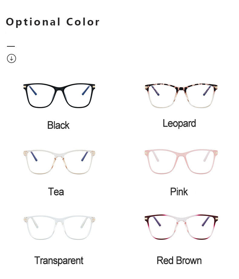 Hotony Women's Full Rim TR 90 Resin Square Frame Eyeglasses 7039 Full Rim Hotony