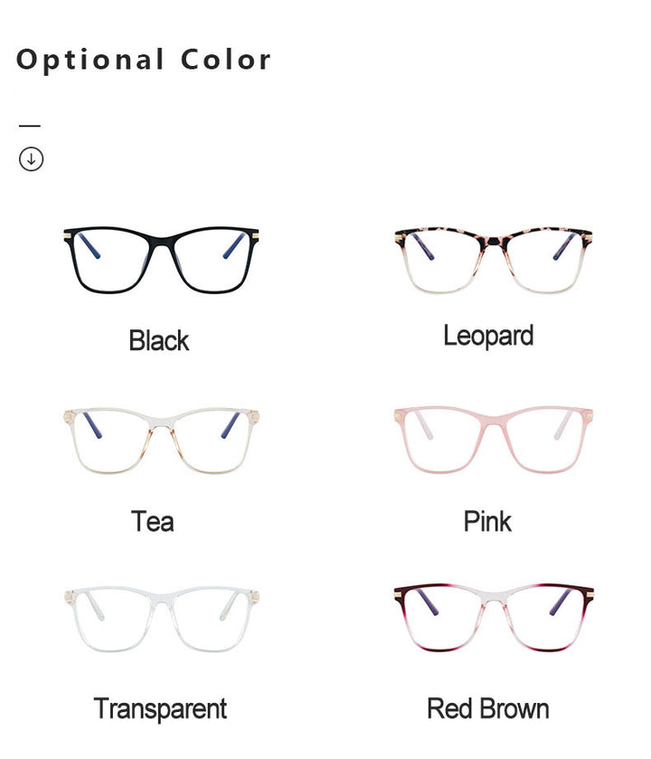 Hotony Women's Full Rim TR 90 Resin Square Frame Eyeglasses 7039 Full Rim Hotony