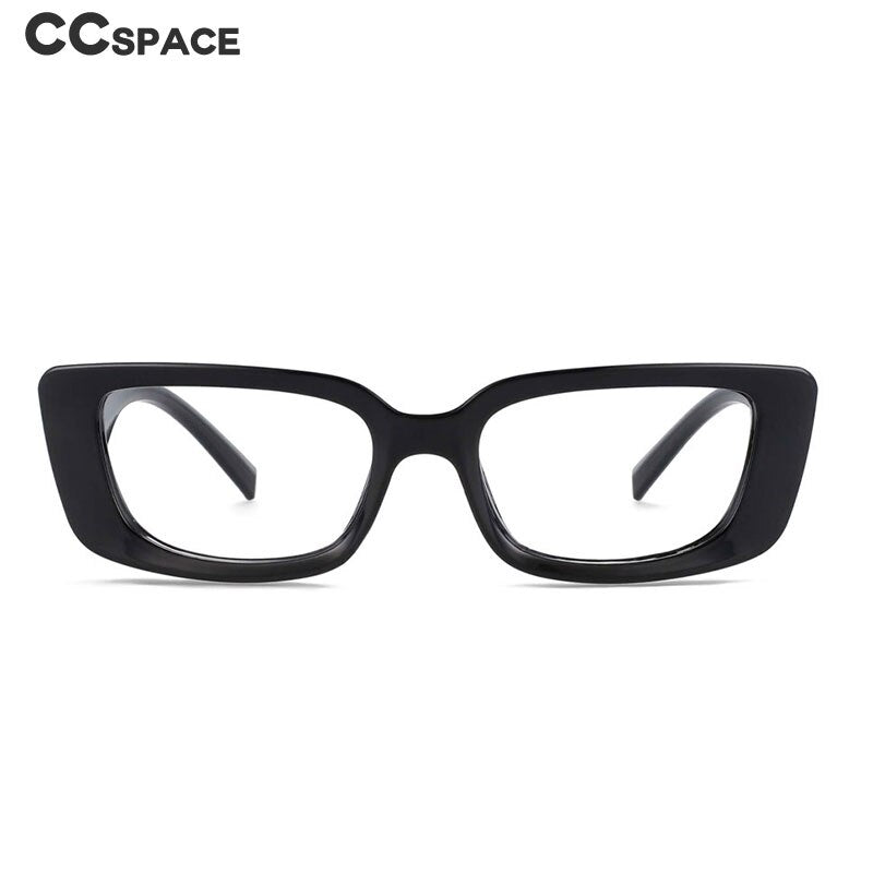 CCspace Unisex Full Rim Rectangle Cat Eye Resin Frame Eyeglasses 54034 Full Rim CCspace