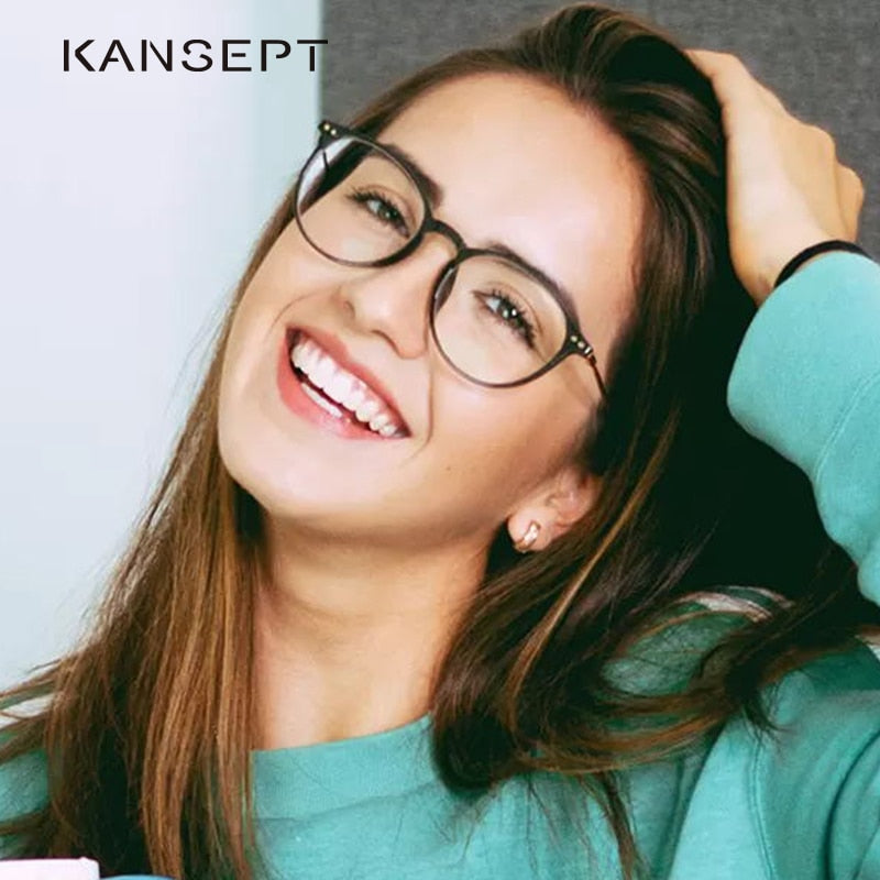 Kansept Women's Full Rim Cat Eye Acetate Eyeglasses 90045 Full Rim Kansept