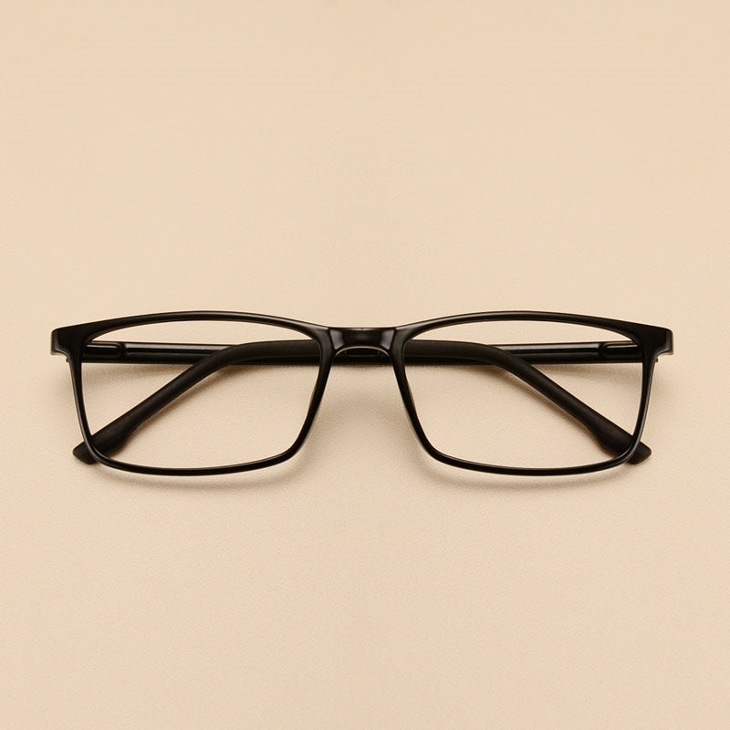 Yimaruili Unisex Full Rim Imitation Wood Grain Resin Frame Eyeglasses 98056 Full Rim Yimaruili Eyeglasses