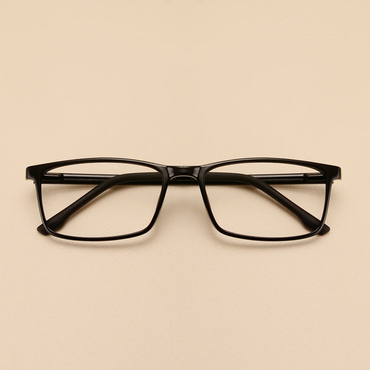 Yimaruili Unisex Full Rim Imitation Wood Grain Resin Frame Eyeglasses 98056 Full Rim Yimaruili Eyeglasses