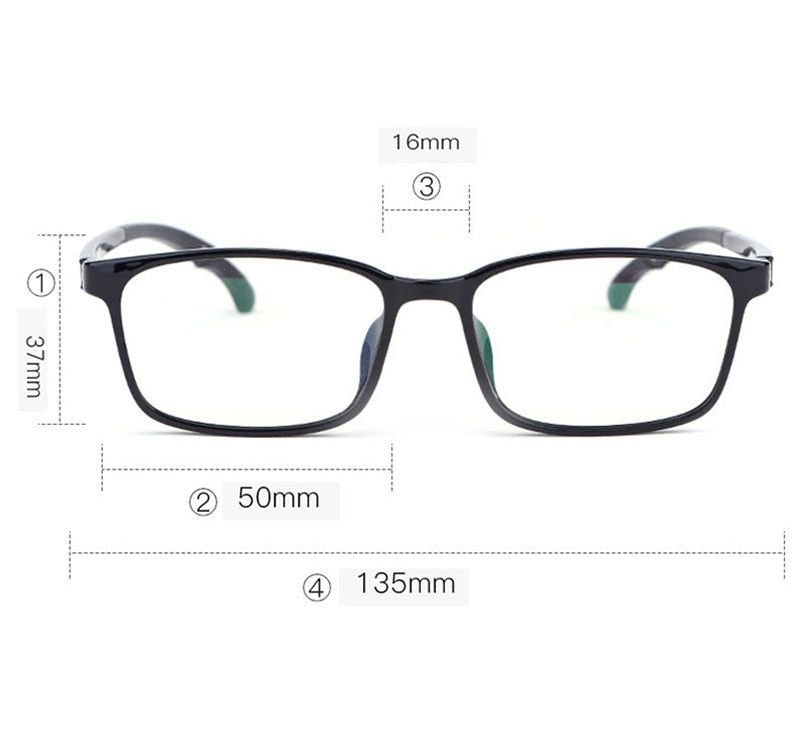 Handoer Men's Full Rim Square Acetate Eyeglasses 5106 Full Rim Handoer