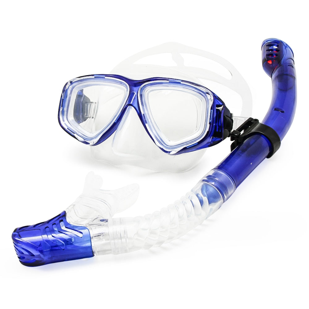 Enzodate Unisex Full Rim Polycarbonate Myopic Snorkel Goggles Goggles Enzodate