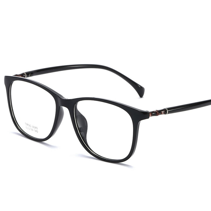 Reven Jate Unisex Full Rim Square Tr 90 Eyeglasses 8085 Full Rim Reven Jate