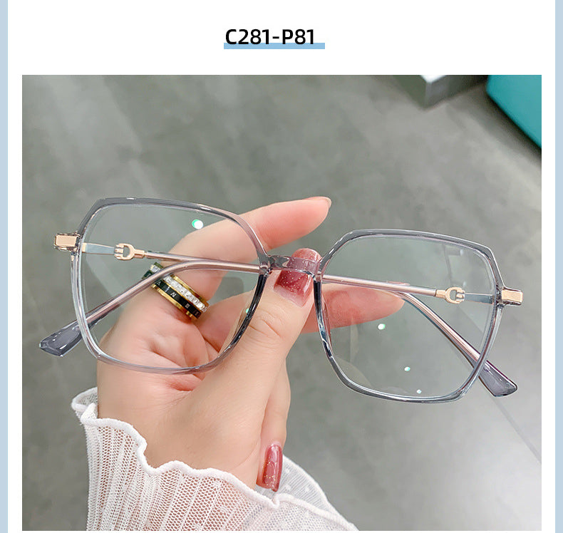 Hotony Women's Full Rim TR 90 Resin Square Frame Eyeglasses Lk303 Full Rim Hotony