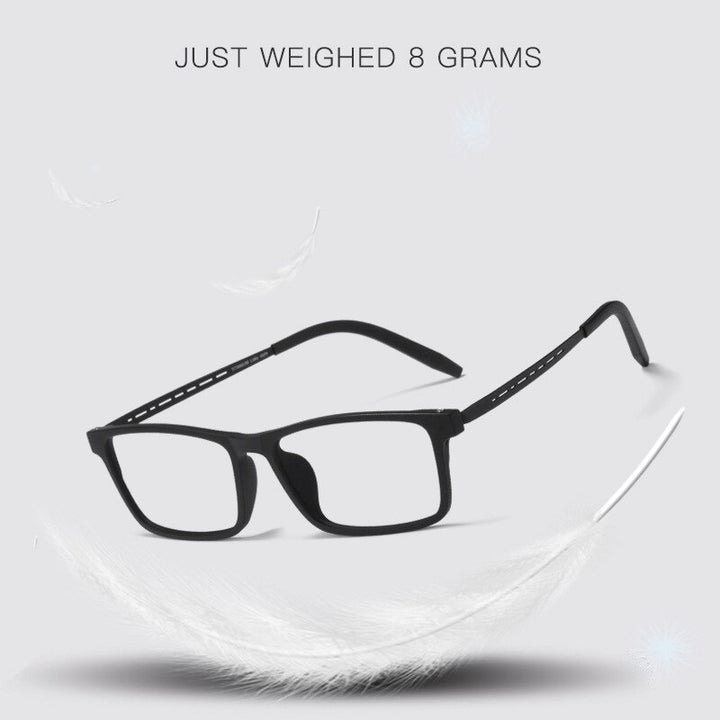 Men's Eyeglasses Pure Titanium Large Frame Tr90 Ultra Light Square 8822t Frame Gmei Optical   