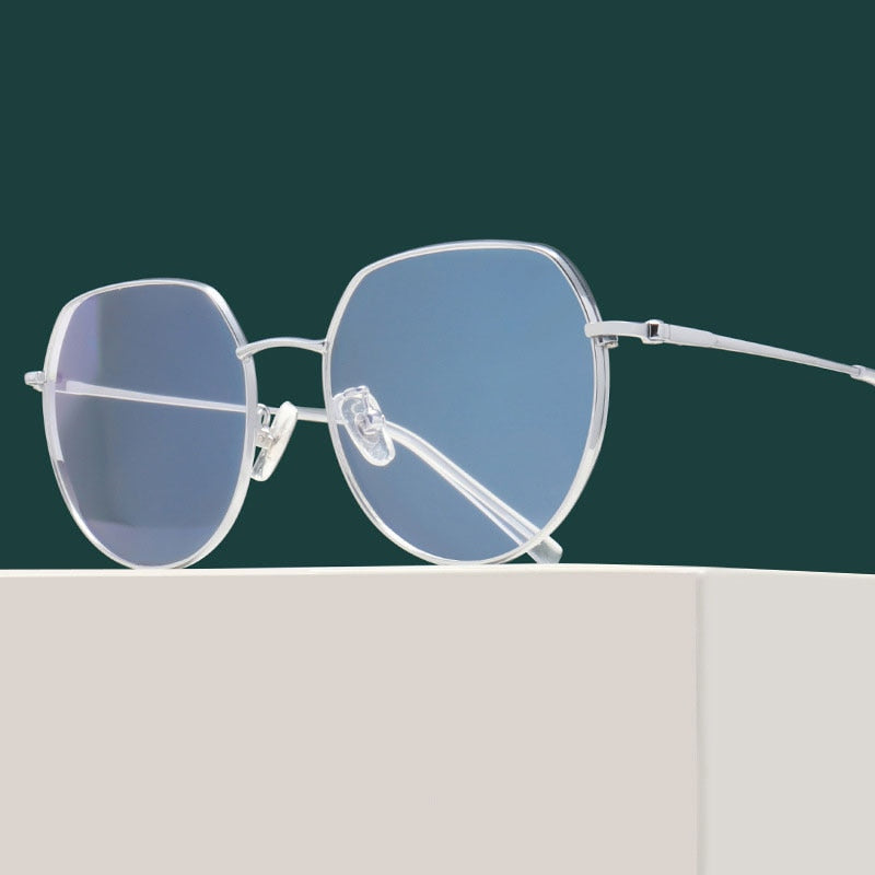 Hotony Unisex Full Rim Alloy Round Frame Eyeglasses 1121 Full Rim Hotony