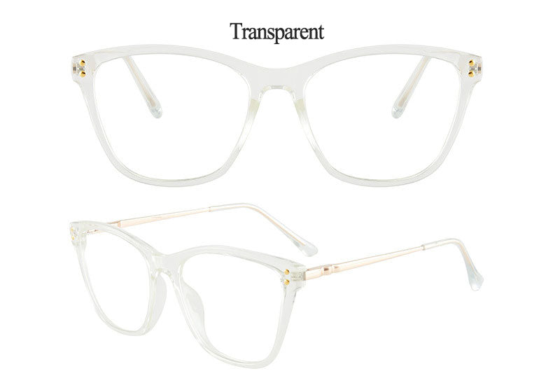 Hotony Women's Full Rim TR 90 Resin Cat Eye Frame Eyeglasses 7032 Full Rim Hotony