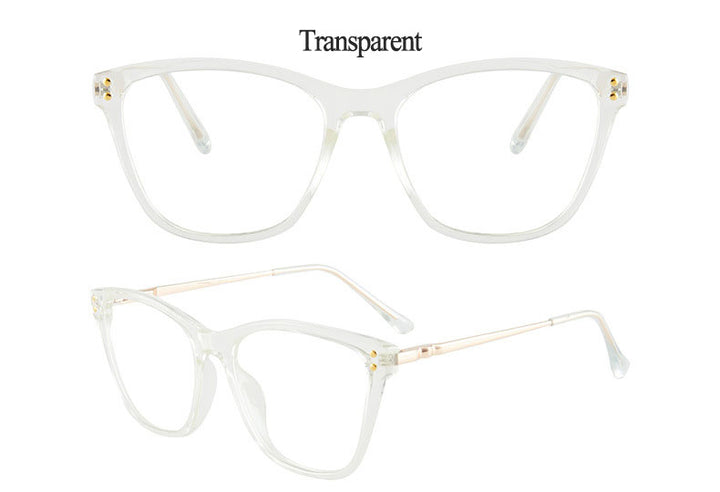 Hotony Women's Full Rim TR 90 Resin Cat Eye Frame Eyeglasses 7032 Full Rim Hotony