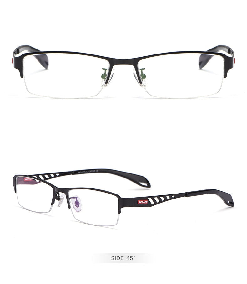 Reven Jate Xs505 Unisex Semi Rim Alloy Tr 90  Eyeglasses Semi Rim Reven Jate