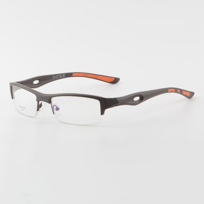 Cubojue Unisex Reading Glasses Sports Tr 90 Titanium Semi Rim Reading Glasses Cubojue