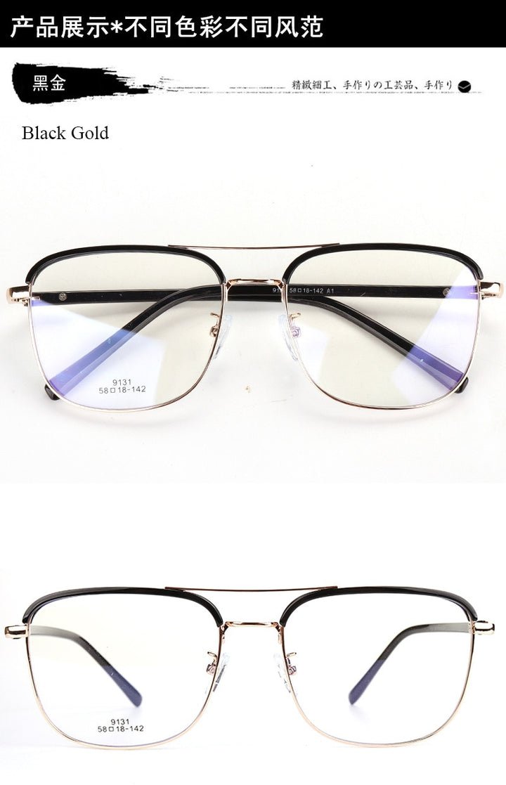 Unisex Full Rim Double Bridge Square Frame Eyeglasses Scd870 Full Rim Bclear   