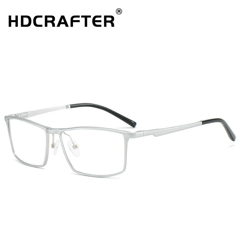 Hdcrafter Men's Full Rim Square Titanium Frame Eyeglasses 6330 Full Rim Hdcrafter Eyeglasses