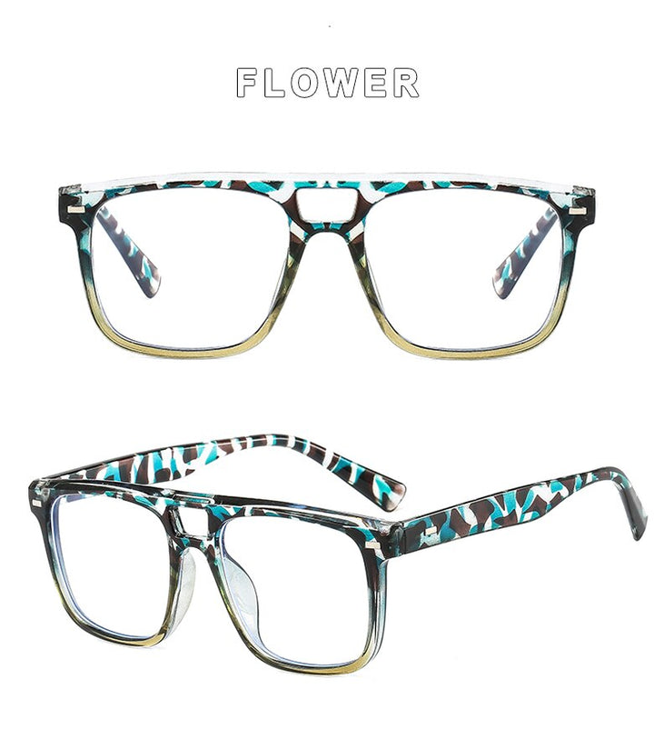 Hotochki Unisex Full Rim PC Plastic Resin Frame Eyeglasses 3510 Full Rim Hotochki