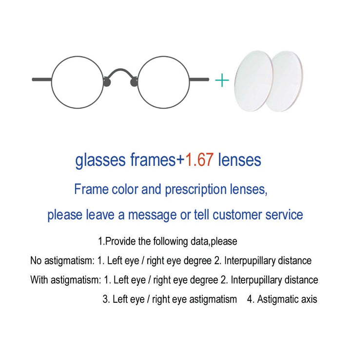 Yujo Unisex Full Rim Round Alloy Eyeglasses 811001 Full Rim Yujo Glasses167lenses China
