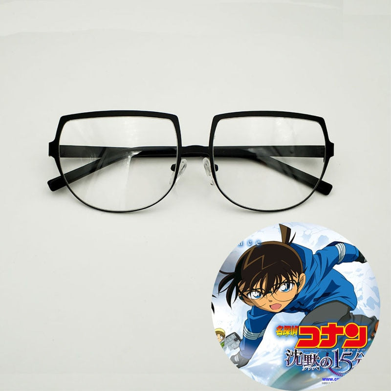 Yujo Unisex Cosplay Full Rim Flat Top Round Alloy Eyeglasses Y007 Full Rim Yujo Default Title