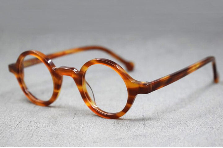 Unisex Retro Round Reading Glasses Acetate Frame Reading Glasses Yujo   