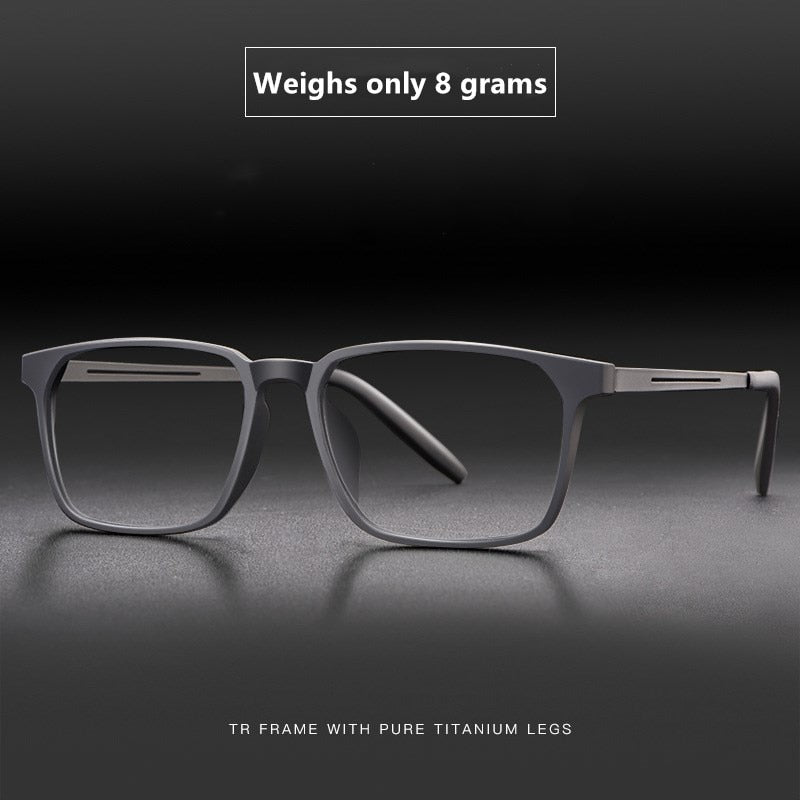 Yimaruili Unisex Full Rim Square Titanium Eyeglasses 8878 Full Rim Yimaruili Eyeglasses
